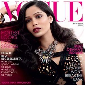 Freida Pinto on the cover of Vogue