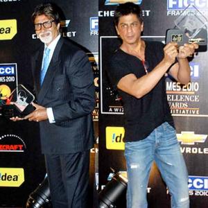 Pix: Excellence awards for Big B, SRK