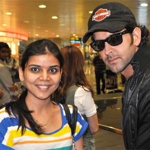 Spotted: Hrithik Roshan at Singapore airport