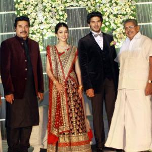 PIX: Mammootty holds grand wedding reception for son
