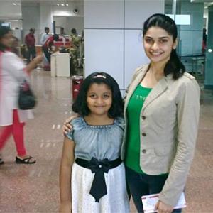 Spotted: Prachi Desai at Indore airport