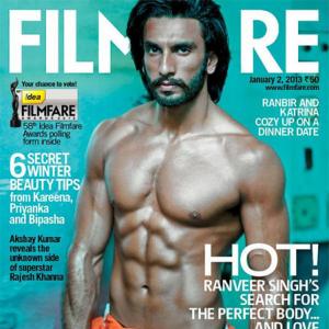 First Look: Ranveer Singh's fab abs on Filmfare cover