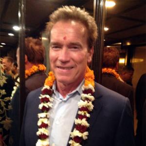 Photo: Arnold Schwarzenegger arrives in India