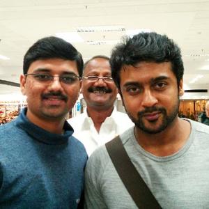 Spotted: Suriya at Chennai airport