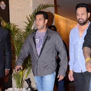 PIX: Salman Khan, Venkatesh party in Hyderabad