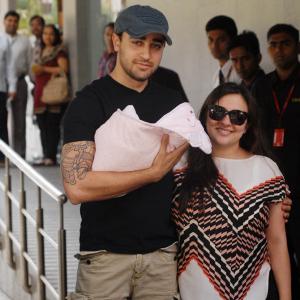 PIX: Imran, Avantika take their baby home