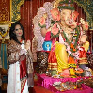 PIX: Poonam Pandey, Dolly Bindra, Divyanka celebrate Ganpati