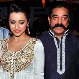PIX: Kamal Haasan, Trisha at Cheekati Rajyam premiere