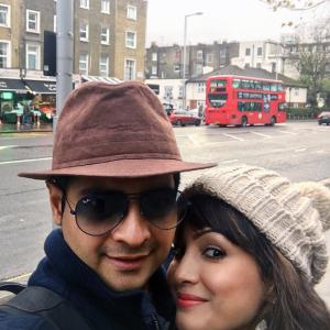 PIX: Karan Mehra, Nisha Rawal vacation in London