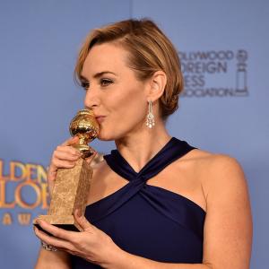 Golden Globes 2016: Kate Winslet, Matt Damon show off their awards