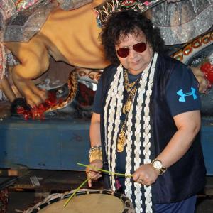 PIX: Bappi Lahiri celebrates Durga pooja
