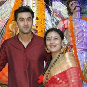 PIX: Ranbir Kapoor celebrates Durga puja