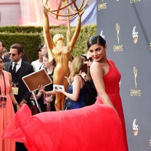 Emmy 2016: Priyanka Chopra dazzles in red