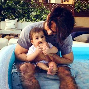 PIX: Shahid Kapoor's pool time with Misha