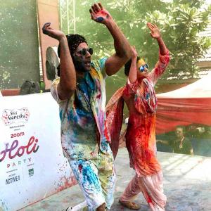 PIX: Varun-Alia's Holi celebrations