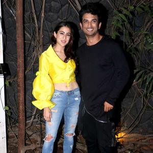 PIX: Sara Ali Khan, Sushant go partying