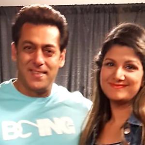 Salman meets his Judwaa co-star Rambha