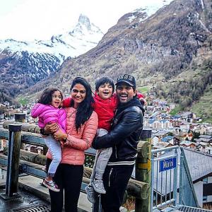 Pix: Exotic Swiss vacation for Allu Arjun and family