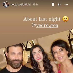 Hrithik parties with Saba, Sussanne
