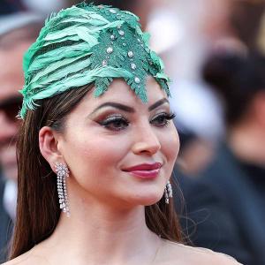 Urvashi Wears Feathers At Cannes!