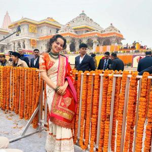 Kangana Arrives In Ayodhya