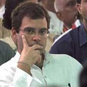 Rahul tuitions lieutenants on taking on Mayawati