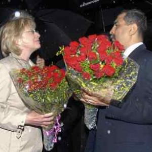 Hillary Clinton in Mumbai on 5-day visit to India