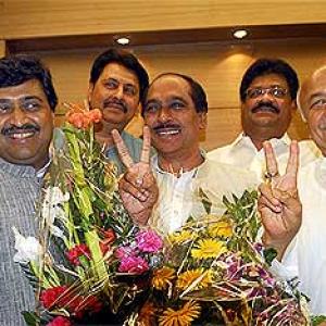 Images: Congress celebrates victory in Maharashtra