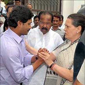 Congress miffed by campaign to make YSR's son CM