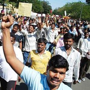 Telangana stir spills over to the cricket field