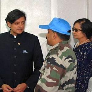 Tharoor hails Indian peacekeepers in Haiti