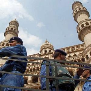 Images: Hyderabad tense, Class X exams postponed 