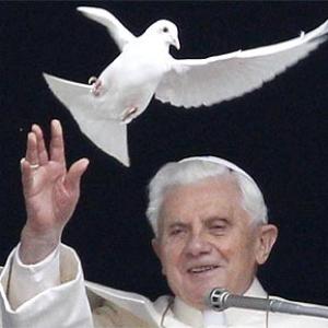 Pope stumped by Doves of Peace at Vatican