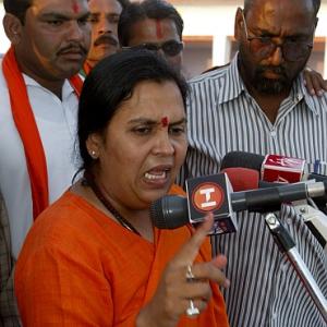 Uma Bharti dares Akhilesh govt to arrest BJP leaders