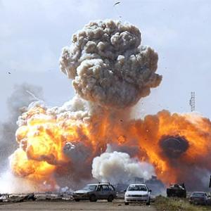Allied attack destroys Gaddafi's command centre