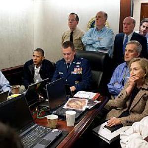 IMAGES: 'Anxious' Obama monitors Osama hunt live!