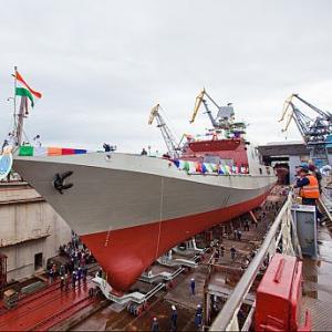 Indian Navy's new stealth frigate launched
