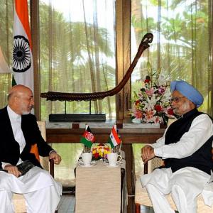 PM meets Karzai at SAARC summit