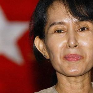 Suu Kyi to reach India on Diwali