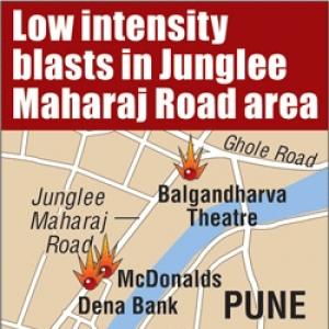 Four blasts rock Pune within a span of minutes