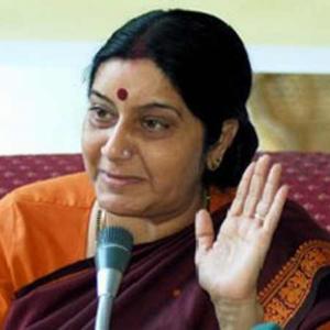 Swaraj file nomination from Vidisha; hopes for a big win