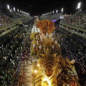 Rio Carnival kicks off with sizzling samba dancers and dazzling