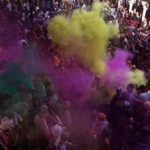 PHOTOS: Riot of colours as UP relives Radha-Krishna tale