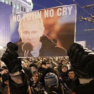 Russian opposition rallies against Putin's victory