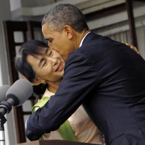 Fond moments: When Obama met Suu Kyi during Myanmar trip