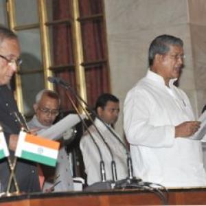 All smiles for Water Resources Minister Harish Rawat
