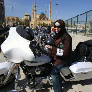 Photos: Saudi Arabia allows women to ride bikes, but...