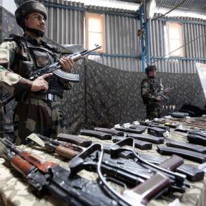 Forces bust militant hideout in Ramban, recovers cache of arms