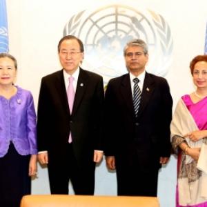New Indian envoy to UN meets Ban Ki Moon