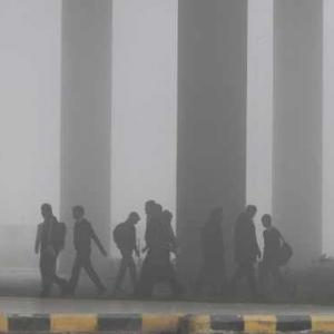 Photos: Dense fog engulfs Delhi; air, rail traffic hit